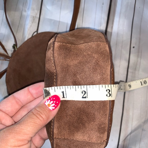 Lucky Brand Mini Saddlebag 100% Leather - Picture 14 of 16